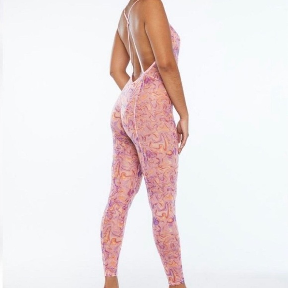 Savage X Fenty Crotchless Catsuit print pink - Picture 2 of 5